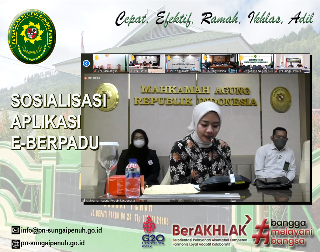 Sosialisasi Aplikasi e-BERPADU