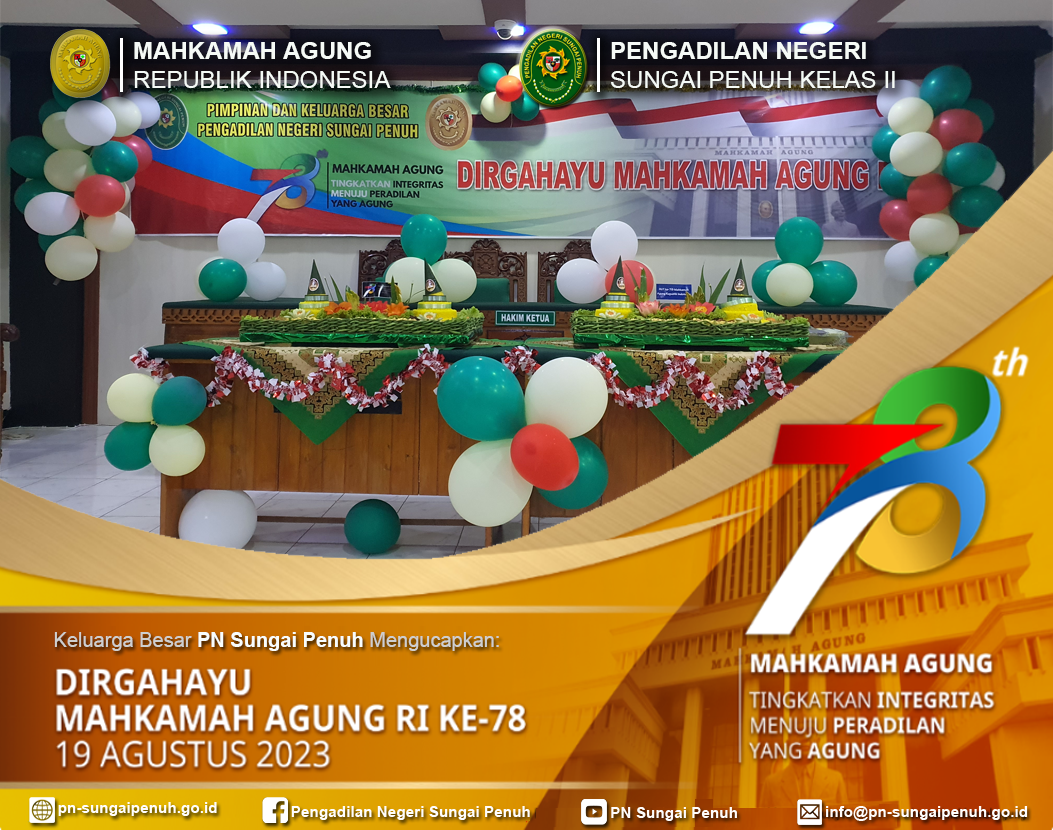 Upacara Perayaan HUT Mahkamah Agung RI