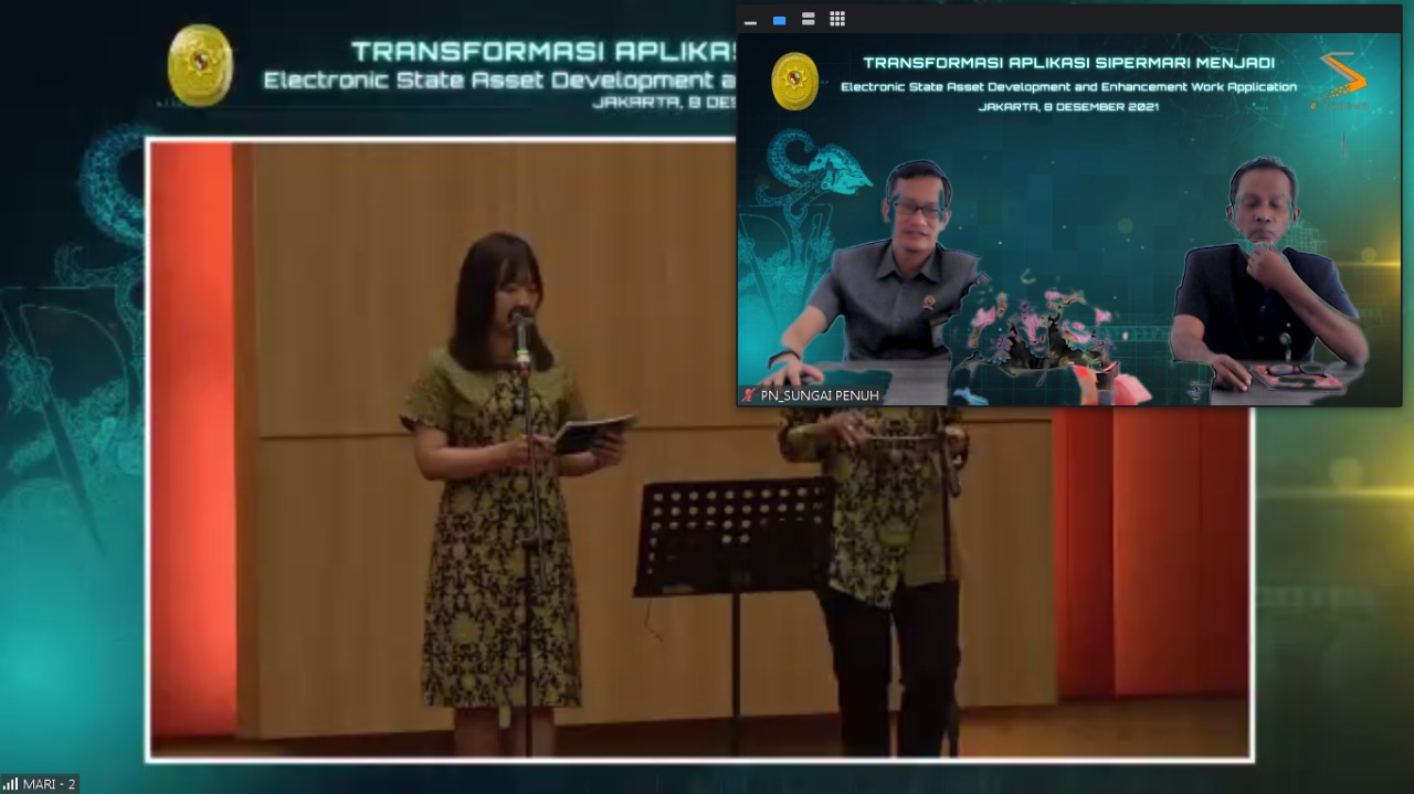 Peresmian daring Transformasi aplikasi   SIPERMARI menjadi e-SADEWA